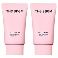 더샘 에코 어스 핑크 선크림 SPF50+ PA++++, 50g, 2개