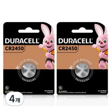 듀라셀 코인 리튬 건전지 CR2450, 1개입, 4개
