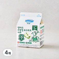 덴마크 드링킹 요구르트 사과, 275ml, 1개입, 4개