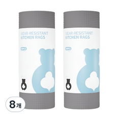 리온하임 한장씩 뜯어쓰는 기름기제거 원데이 수세미, 그레이, 8개, 25개입