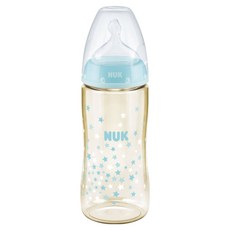 NUK 寬口徑奶瓶 180℃耐高溫 不含雙酚A 亞洲獨製德國PPSU材質, 顏色隨機, 300ml, 1個