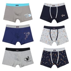 TOUGHGUY 兒童用四角內褲 3件組 TG-JN7030 + 3件組 TG-JN7031 套組