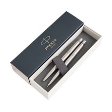 PARKER Jotter不鏽鋼圓珠筆+自動鉛筆, 單色, 1組