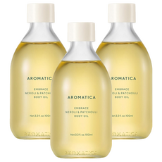 [비건뷰티] 아로마티카 임브레이스 바디오일 네롤리 & 패츌리향, 100ml, 3개