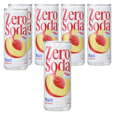 클룹 제로소다 복숭아, 250ml, 6개