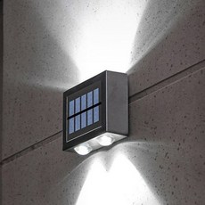 MIREU 太陽能 4LED 重點戶外庭園燈 2入, 白色