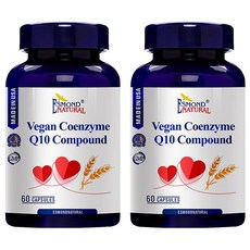 ESMOND NATURAL 愛司盟 輔酵素Q10複方膠囊 純素 60顆 2罐, 0.5g