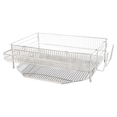 comet 不鏽鋼餐具瀝水架 45 x 31 x 14cm, 銀色, 1個, 1層