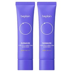 비플레인 선뮤즈 톤업 앤 코렉팅 선크림 SPF50+ PA++++, 50ml, 2개 50ml, 2개