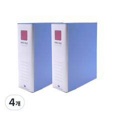 Heemang 2孔管狀活頁夾 A4 9X8 素色 Br4987, 天藍色, 4個