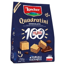 Loacker 萊佳哈斯 方形巧克力威化餅, 1個, 250g