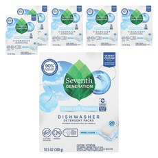 Seventh GENERATION 洗碗機專用洗碗膠囊 檸檬香 20入, 300g, 6盒