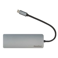 PhotoFast 銀箭資訊 XPORT 100W 10in1 HUB十合一多功能集線器 123 x 43 x 15.5mm 80g, 銀色, 1個
