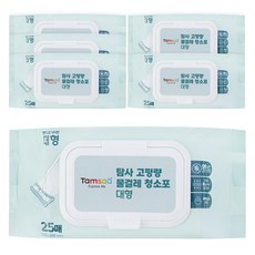 탐사 도톰한 고평량 물걸레 청소포 80g 대형 25p, 6개