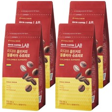 EDIYA COFFEE 哥倫比亞Supremo咖啡豆, 無研磨咖啡豆, 200g, 4包