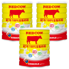 RED COW 紅牛 100%全脂奶粉, 2.1kg, 3罐