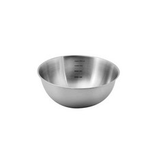 PEARL LIFE 珍珠金屬 不鏽鋼刻度碗 21cm, 銀色, 1個