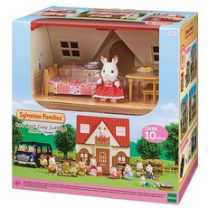 Sylvanian Families 森林家族 巧克力兔子雙層小紅屋公仔組, 1組