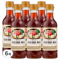 곰곰 샤브샤브 육수, 470ml, 6개