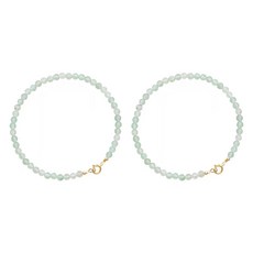 Misoroun 優雅奢華串珠風格念珠, 2個, 珍珠藍