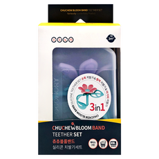 COCONORY 手環花朵三合一 矽膠材質 附外盒 紫色, 固齒器 + 收納盒, 1個