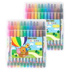 BOSUNG IND 小熊與朋友們著色套組 色鉛筆12色 + 簽字筆12色組合, 2套