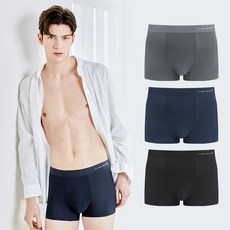 JAMES DEAN 男士柔軟無縫無痕平口內褲3件組