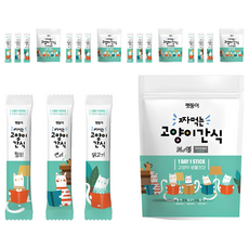 펫둥이 짜먹는 고양이 간식, 혼합맛(참치/연어/닭고기), 360g, 5개