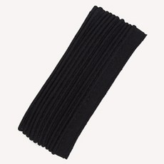 棉麻滾邊膠帶寬度 1.3cm, 黑色的, 2件