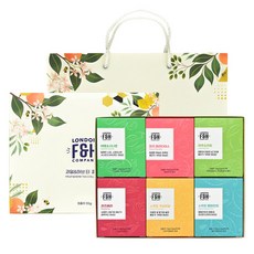 LONDON FRUIT & HERB 精選水果&花草茶包禮盒 6款 各5包+提袋組, 6種茶包, 1盒