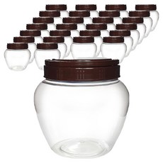 2kg 신형밤색캡 12형 페트 단지용기, 27개