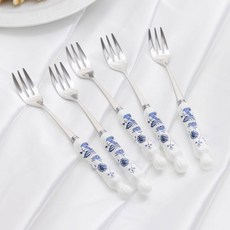 LLARISSA Zwiebelmuster 洋蔥圖案茶叉, 單品, 5個