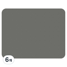 누아트 논슬립 생활방수 마우스패드 220 x 280 x 4 mm, 그레이, 6개