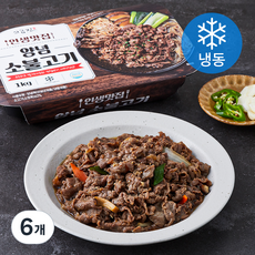 인생맛집 양념 소불고기 (냉동), 1kg, 6개