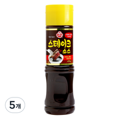 오뚜기 스테이크 소스 S, 470g, 5개
