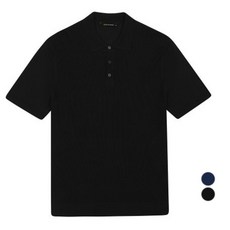 Kinloch 男士 R N 短袖三鈕扣翻領針織衫 EFW