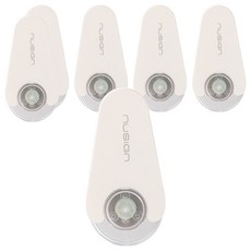 누사인 회전형 미니 수정테이프 5mm x 6M, 퓨어화이트, 6개