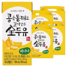 전두유 한미사이언스 콩을 통째로 갈아만든 전 두유 바나나, 190ml, 64개