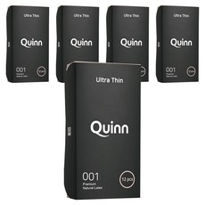 Quinn 001 울트라씬 초박형 콘돔, 12개입, 5개