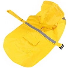ZEZEPET 寵物用簡約扇形雨衣, 黃色(Y405PDFC021)