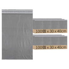Hwangje包裝 HDPE 自黏快遞袋 銀灰色, 200個