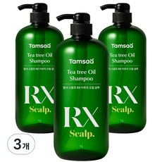 탐사 스칼프 RX 티트리오일 샴푸, 3개, 1L