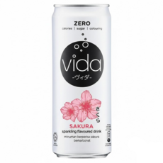 vida 氣泡飲 櫻花味, 325ml, 1罐