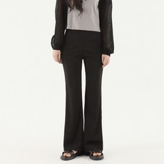 Cotton Closet 女款透氣涼感布料彈性鬆緊帶長版靴型西裝褲
