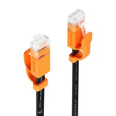 PowerSync 群加 CAT.6 抗搖擺耐折彎網路超扁線, 15m, 黑色, 1條