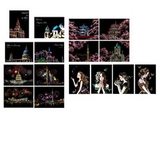 VICDREAM A4 設計彩色刮畫卡著色本 DIY 16種 + 工具套組, 混合顏色, 1個