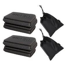 攜帶式超輕折疊登山墊 2入+收納袋 2入, 黑色