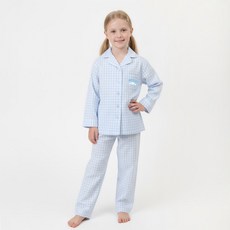 프리미에팜 아동용 시나모롤 체크 9부 파자마 상하의 세트