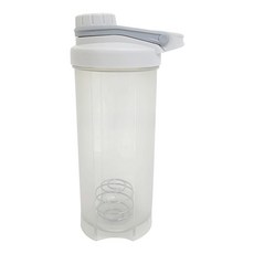 FRANCASINO 弗南希諾 活力隨行杯 附不鏽鋼攪拌球 700ml 容量 PP材質 耐冷耐熱 旋蓋式密封防漏, 透明色 + 白色 + 灰色, 1個