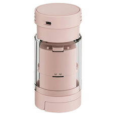 SP SAUCE 新色系攜帶型5合1藥盒 4.4 x 4.4 x 9.2cm 粉紅色 多功能整合, 1個